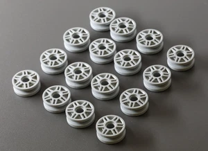 LEGO Technic: 16x Rad, Felge, Light Bluish Gray - Bild 1 von 1