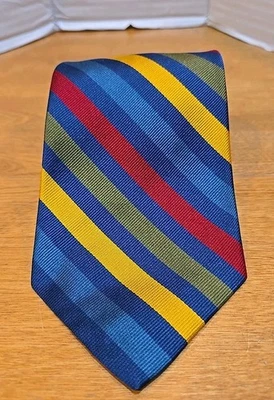 Corbata de Colección GAP Seda Cuello Retro Multicolor Rayas Regimiento Repp Rayas Foto 1 de 4