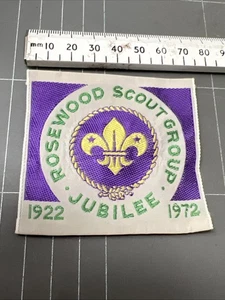 VINTAGE BOY SCOUTS PATCH CUBS BADEN POWELL VENTURERS ROSEWOOD JUBILEE 1972 E - Picture 1 of 3
