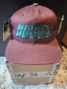Vintage Mighty Ducks Anaheim NHL Starter Snapback Hat Cap Embroidered NWT - Picture 1 of 11