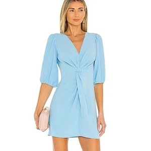 Amanda Uprichard Susannah Kleid Damen Small Pazifikblau Twist Front Cocktail - Bild 1 von 8