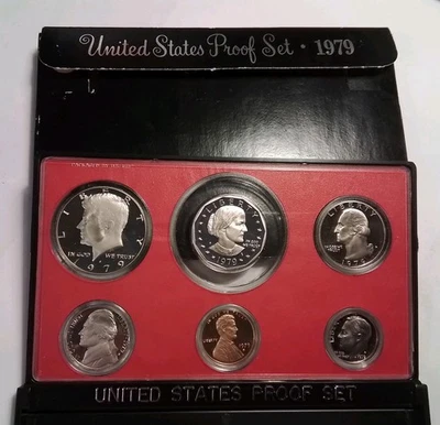 1979 Proof Set CN-Clad Susan B. Anthony Kennedy OGP 6-Piece Collection - Image 1 of 4