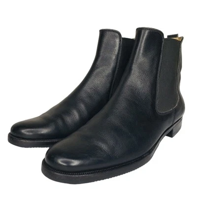 Botas Chelsea Gravati Hechas a Mano en Italia Cuero Negro al Tobillo 6 W 4.5 M Botines Foto 1 de 4