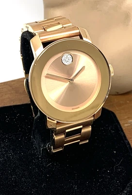 Reloj para mujer Movado 3600086 audaz oro rosa cuarzo suizo acero inoxidable 36 mm Foto 1 de 4