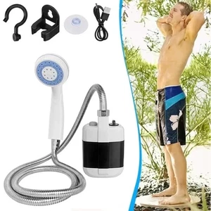 Doccia da Campeggio Portatile Ricaricabile Pompa da Campeggio Esterno per Escursionismo Viaggio Doccia - Foto 1 di 20