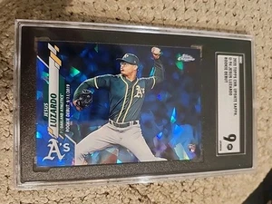 2020 Topps Chrome Update Sapphire Edition U-94 Jesus Luzardo RC SGC 9 - Picture 1 of 3