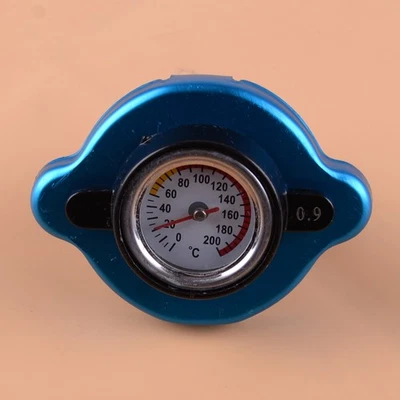 0.9 Bar Big Head Thermostatic Radiator Cap Cover w/ Water Temp Temperature Gauge - Image 1 of 3