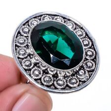 Chrome Diopside 925 Silver Plated Jewelry Ring s.8 S2763
