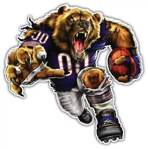 Chicago Bears Fußball Logo NFL Sportwagen Stoßstange Aufkleber Aufkleber "GRÖSSEN" - Bild 1 von 1