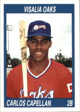 1990 Visalia Oaks Cal League Cards #71 Carlos Capellan