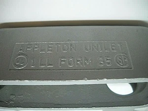 Appleton Unilet 1LL forma 35 4 pezzi SPEDIZIONE GRATUITA - Foto 1 di 4