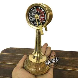 6" Ship's TelegraphBrass  Engine Order Nautical Collectible Decor Vintage Boat T - Picture 1 of 6