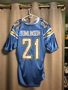 VINTAGE LaDainian Tomlinson #21 SAN DIEGO CHARGERS blau Trikot Herren 54 *lesen* - Bild 1 von 24