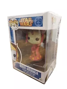 Funko POP! Star Wars #29 Queen Amidala caja azul 2013 abovedada con protector suave - Imagen 1 de 8
