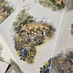Lotto Decalcomanie Vintage Trasferimenti Scivoli Ceramica Artigianato PIETRA COTTAGE FLOREALE #40 - Foto 1 di 5