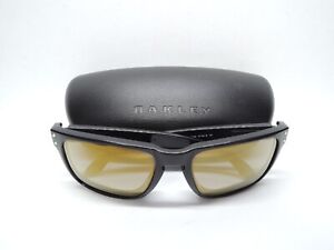 OAKLEY HOLBROOK OO9102-02 Squared Black Bronze/Gold Mirror Polarized Sunglasses