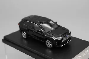 Modellino auto giocattolo ibrido nero pressofuso LCD scala 1/64 Toyata RAV4 - Foto 1 di 6