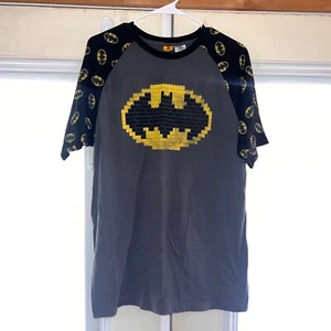 LEGO batman tshirt XL grey black and yellow adult vintage looking - Picture 1 of 6