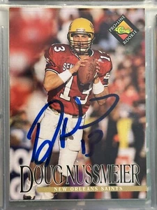 Autógrafo clásico Pro Line 1994 Doug Nussmeier firmado por los Saints firmado automático #387 - Imagen 1 de 2