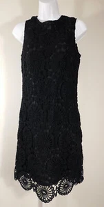 Vestido REGINA RUBENS para mujer negro de encaje superpuesto sin mangas talla S - Imagen 1 de 4