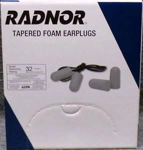 Radnor konische Schaumstoff Ohrstöpsel 32 Dezibel 100 Paar Teile-Nr. 64051842 - Bild 1 von 7