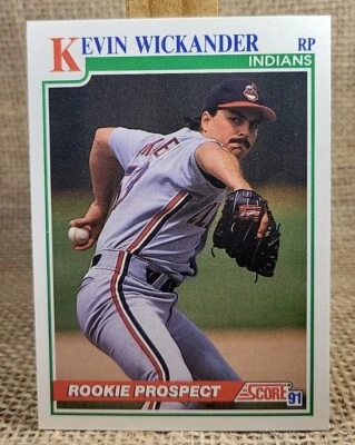 1991 Score Kevin Wickander Rookie Prospect RC Baseball Card #355 Indians - Image 1 of 2