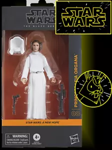 Princesa Leia Organa - Una Nueva Esperanza - Star Wars 6 pulgadas Serie Negra - Juguetes Hasbro - Imagen 1 de 5