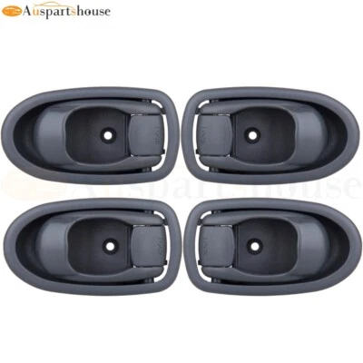 4x Interior Right Left Door Handles Gray For Kia for Spectra 2001-2004 1.8L L4 - Изображение 1 из 4