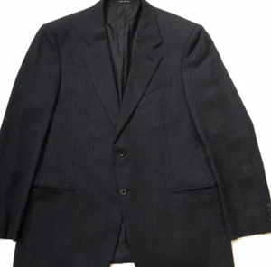 ARMANI Collezioni Wool Blazer 46L Black Houndstooth Suit Jacket Coat Designer - Picture 1 of 18