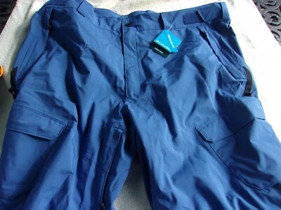 NWT Columbia Omni Tech ski pants, men's 3XL, blue, $140, pockets, 32 in. inseam - Image 1 of 4