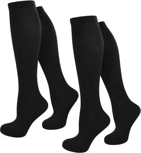2 Paar Flug- Reise-Kompressionskniestrümpfe Stützkniestrümpfe Damen Herren  - Bild 1 von 8