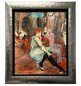Impresionante copia pastel Henri de Toulouse-Latrec del Salon de la Rue des Moulins - Imagen 1 de 8