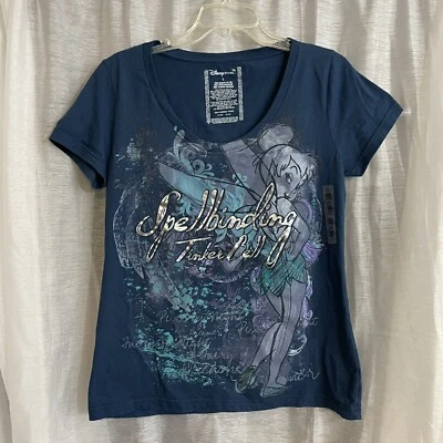 Camiseta Walt Disney Store Spellbinding Tinker Bell Azul Mujer Grande Foto 1 de 4