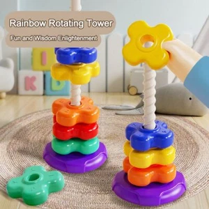 Montessori Baby Stacking Puzzle Toys  Children Develop Motor Skills - Afbeelding 1 van 12
