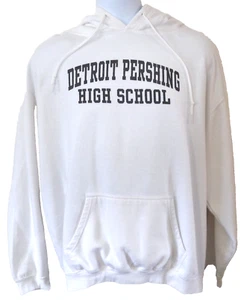 Bespoke Herren Detroit Pershing High School Detroit MI weiß Hoodie Unisex XL - Bild 1 von 5