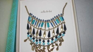 Stella & Dot Multi-colored Bib Necklace - Foto 1 di 7