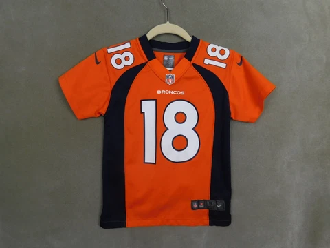 Nike Denver Broncos Jersey Peyton Manning #18 On Field Small 8 Youth Kids Cover