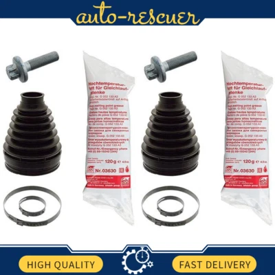 2 Front Inner Bilstein CV Joint Boot Kit For Mercedes-Benz GLK250 2013 2014 2015 Foto 1 de 2