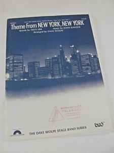 Sheet music for Big Band lineup Theme from New York New York Dave Wolpe - Picture 1 of 2