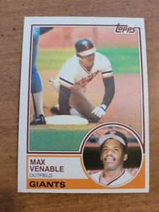 1983 TOPPS MAX VENABLE #634 NM - Picture 1 of 1