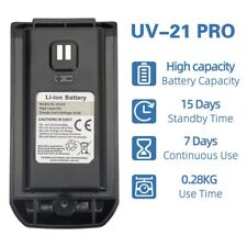 Baofeng BL21 Li-Ion Battery 1800mAh USB Type C Fast Charge for UV21 21L 21pro