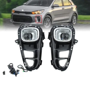 1 SET Front Bumper Fog Lights Foglight FIt for Kia K2 RIO 2017 2018 - Picture 1 of 5