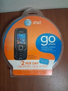 Nuovo telefono AT&T Go Nokia 2320 GSM telefono cellulare prepagato retrò tecnologia Y2K - Foto 1 di 3