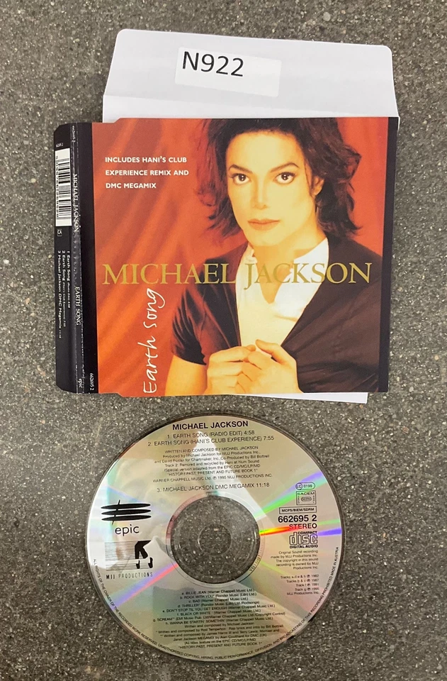Earth Song by Michael Jackson CD, 1995 No Case #N922 Foto 1 de 1