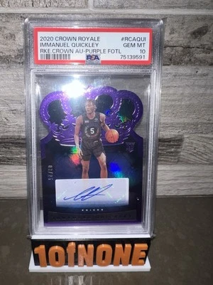 2020 Crown Royale Immanuel Quickly Auto 03/25 PSA 10 POP 1 RC - Image 1 of 3