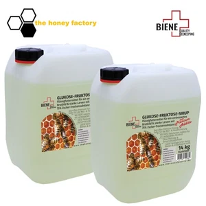 Bienenfutter 2x14 KG Kanister PREMIUM Glukose-Fruktose Futtersirup FUTTERZUSATZ - Bild 1 von 3