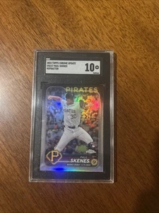 Paul Skenes 2024 Refractor Topps Chrome Update USC27 SGC 10 Gem - Picture 1 of 2