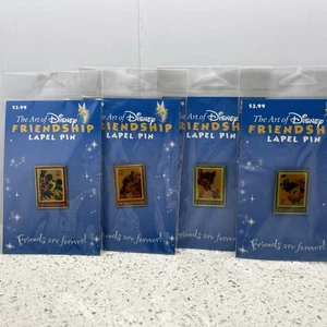 Juego de prendedores Disney LE 1500 USPS arte de estampillas de Disney - AMISTAD desde 2006 - Imagen 1 de 7