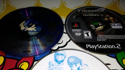 Sonic Adventures Mario Kart Champions of Norrath DISCS ONLY NOT WORKING ...