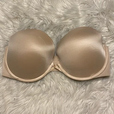 Wacoal 36DD Bra Beige Amazing Assets Strapless Push Up Underwire 854220 - Image 1 of 4
